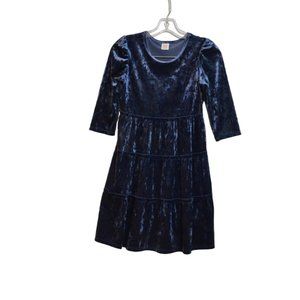 Wonder Nation Polyester-Spandex like Soft Barhat Fabric Midi Girls Dress 10-12